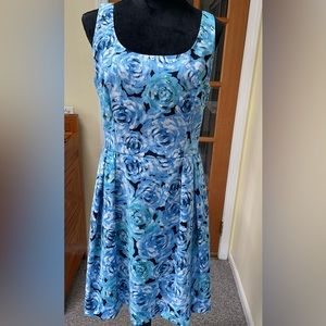 Floral MIDI Dress Luxe by Carmen Marc Valvo